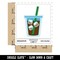 Iced Coffee Drink Waterproof Vinyl Phone Tablet Laptop Water Bottle Sticker Set - 5 Pack